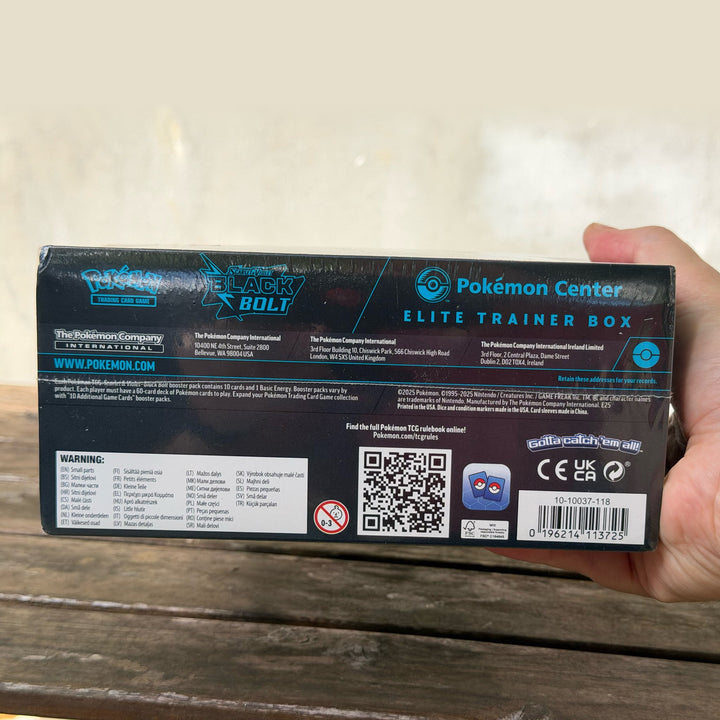 Black Bolt Pokémon Center Elite Trainer Box — Owner&