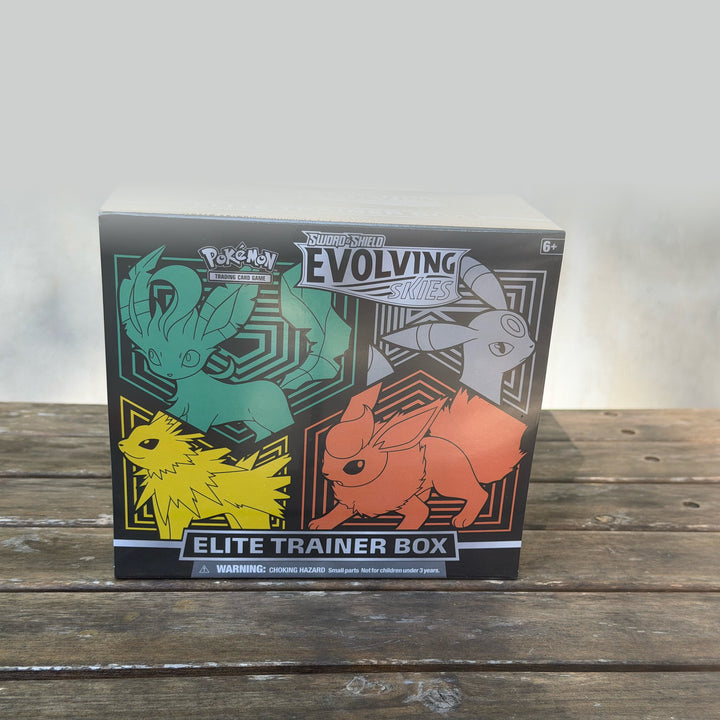 Evolving Skies Elite Trainer Box — Flareon / Jolteon / Umbreon / Leafeon Artwork — Owner&
