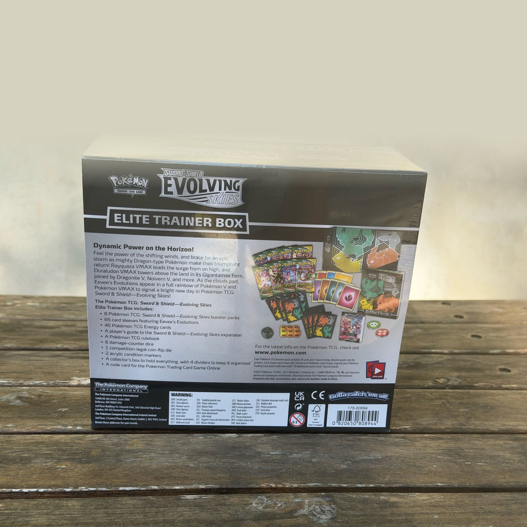 Evolving Skies Elite Trainer Box — Flareon / Jolteon / Umbreon / Leafeon Artwork — Owner&