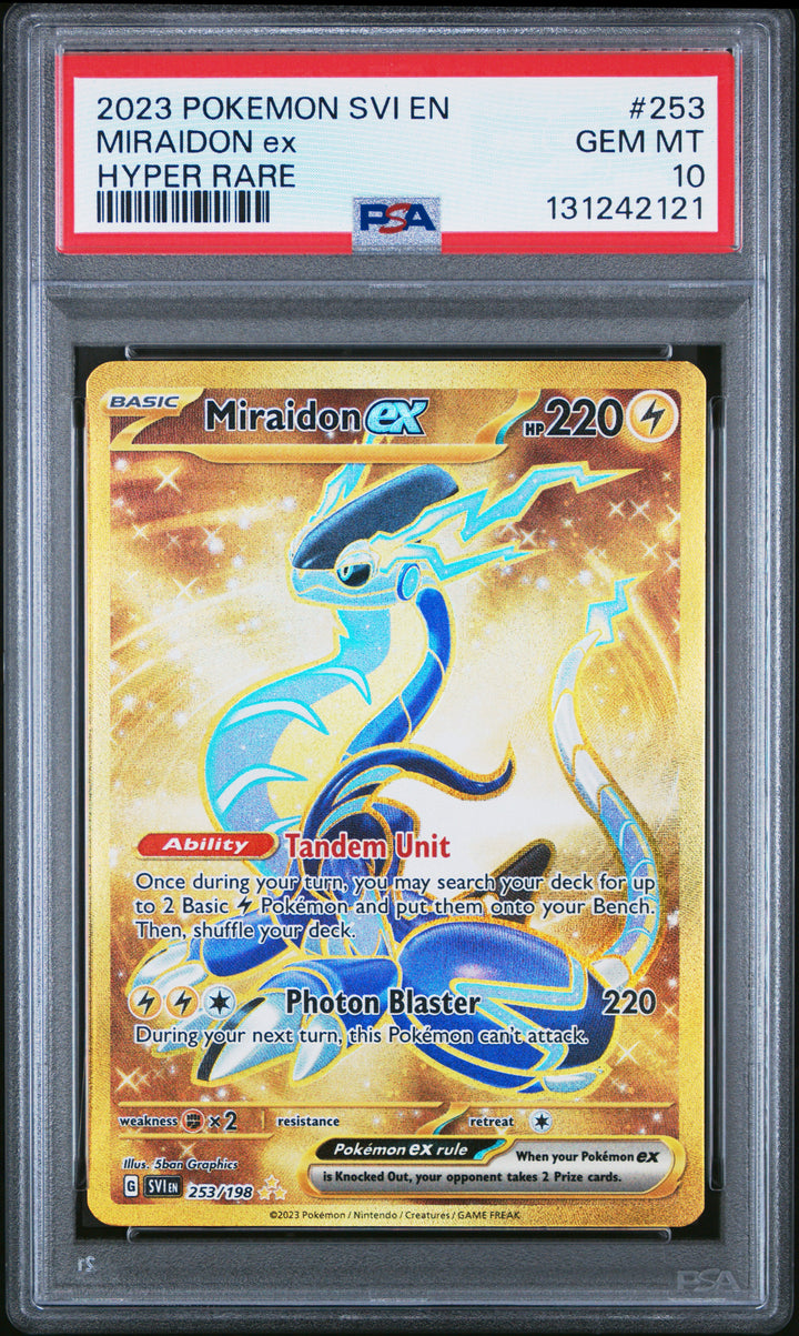 SV01: Scarlet & Violet Base Set #253/198 Miraidon ex PSA 10