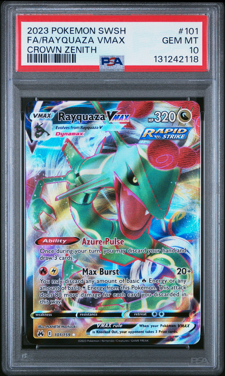 Crown Zenith #101/159 Rayquaza VMAX (101) PSA 10