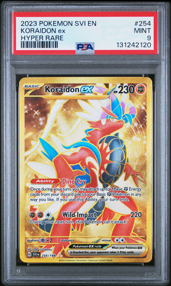 SV01: Scarlet & Violet Base Set #254/198 Koraidon ex PSA 9
