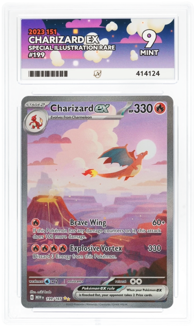 2023 151 Charizard Ex SIR ACE 9 MINT