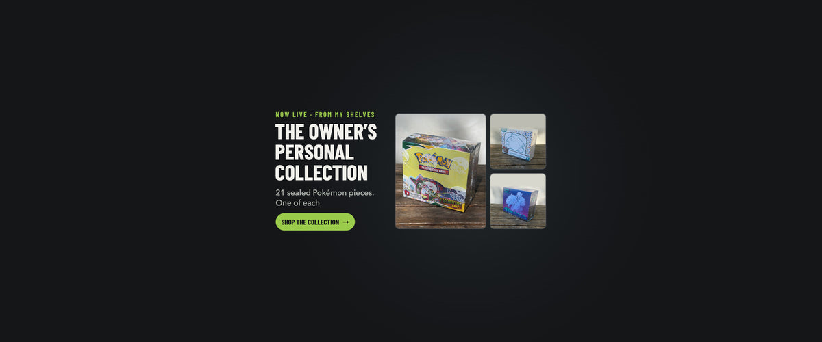 The Owner's Personal Collection: 21 sealed Pokémon pieces, one of each. Shop the collection.